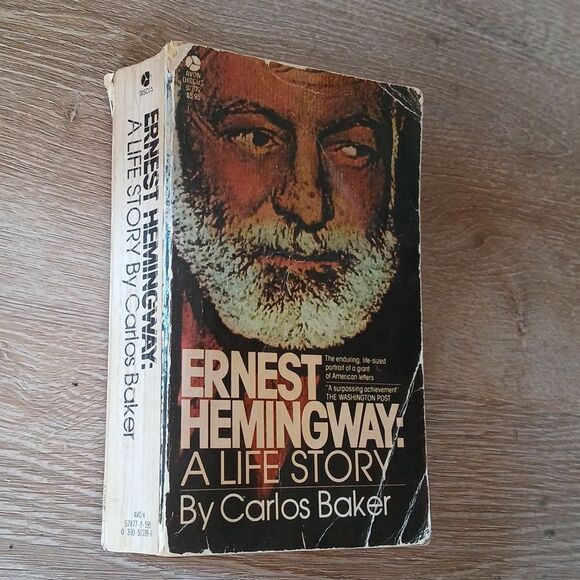 Ernest Hemingway: A Life Story by Carlos Baker Paperback Classic 1968 Discuss 80 - Picture 2 of 9